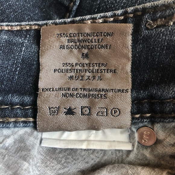 Silver Suki Dark Wash Distressed Denim Jeans Size 25 - Picture 8 of 11